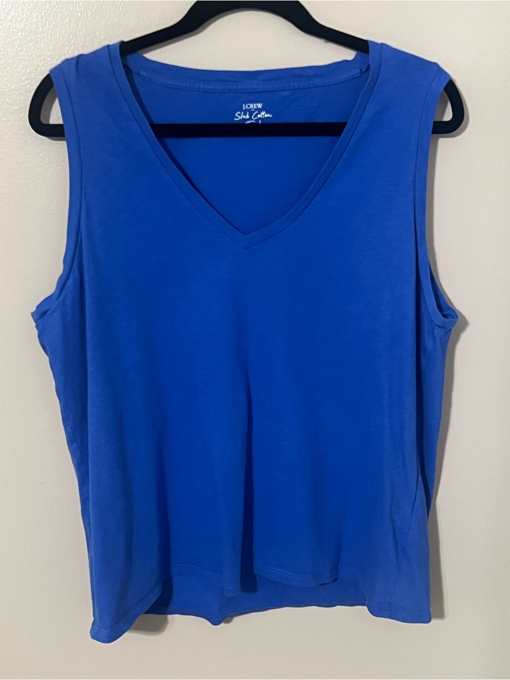 J. Crew Ocean Blue Slub Cotton Tank